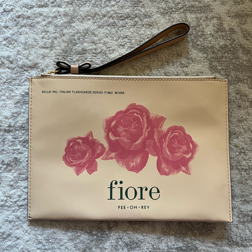 Kate Spade Bella Flashcard Floral “fiore” Wristlet- NWOT/Never Used!